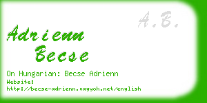 adrienn becse business card